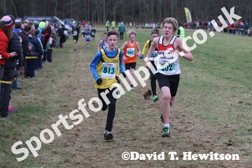Under-13 boys green 813 and 302 NEHL, Wallington Hall. Photo: David T. Hewitson/Sports for All Pics